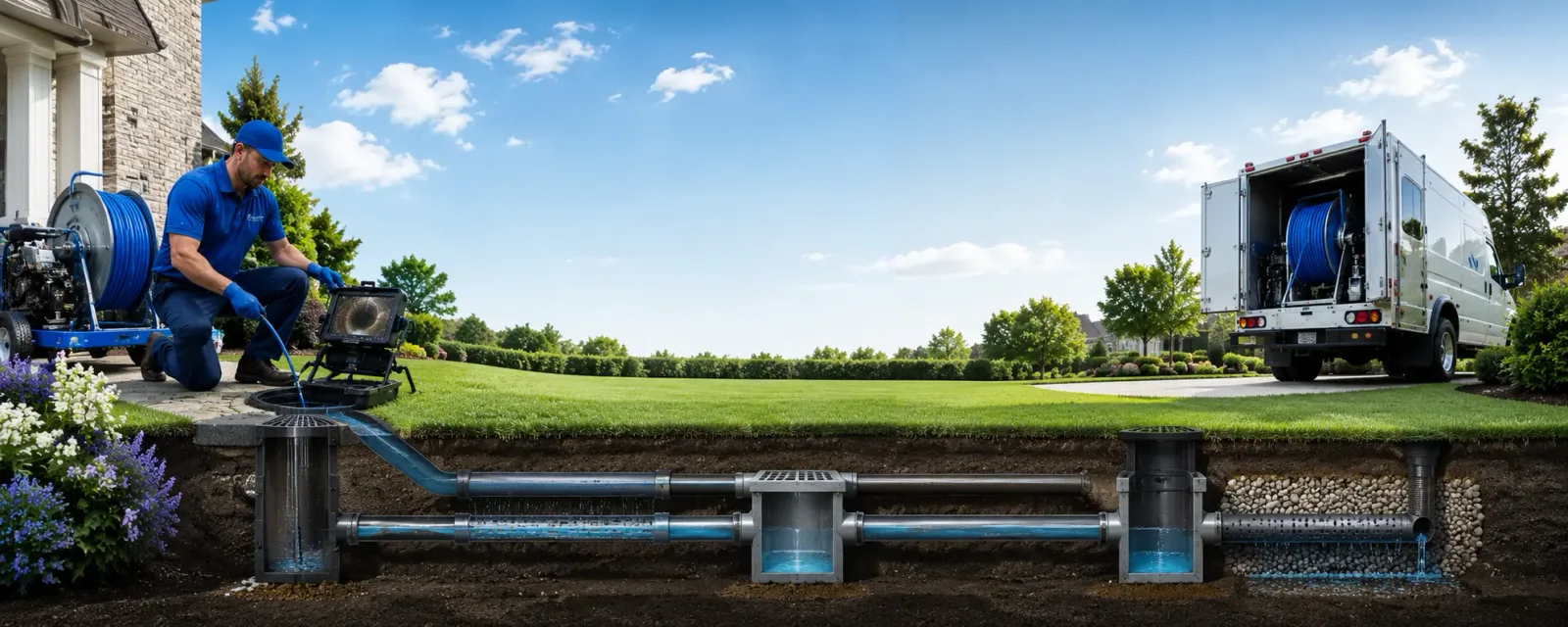 Outdoor drain cleaning information for Ludlow, PA